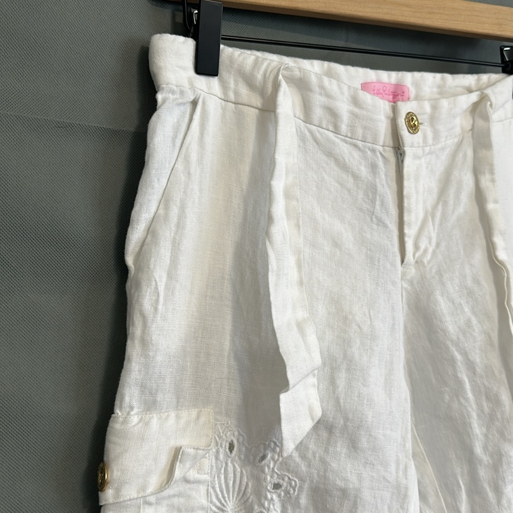 Lilly Pulitzer Linen Ziva Cargo Pants - Picture 5 of 9